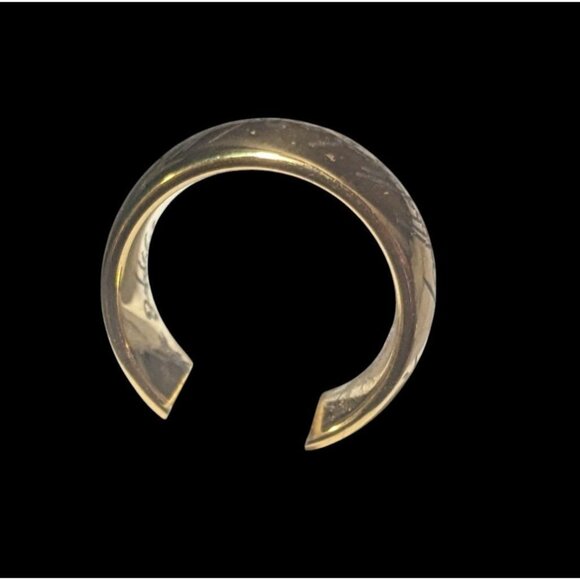 Whimsical Fantasy Lord Of The Rings Heavy Gold Tone Engraved One Ring Size 6 - Picture 11 of 14